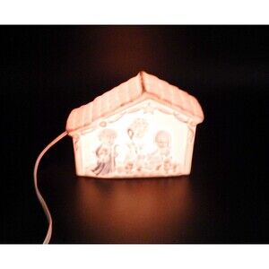 Precious Moments Collection O Come Let Us Adore Him Nativity Creche Night Light